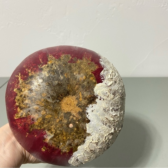 Hand Painted Gourd Christmas Santa Claus Holiday Craft - Picture 6 of 9